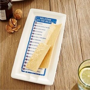 WEST ELM Welcome to the Beach Rectangular Serving Tray 🏖️